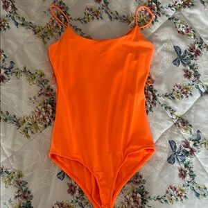 Vibrant Orange Swimsuit